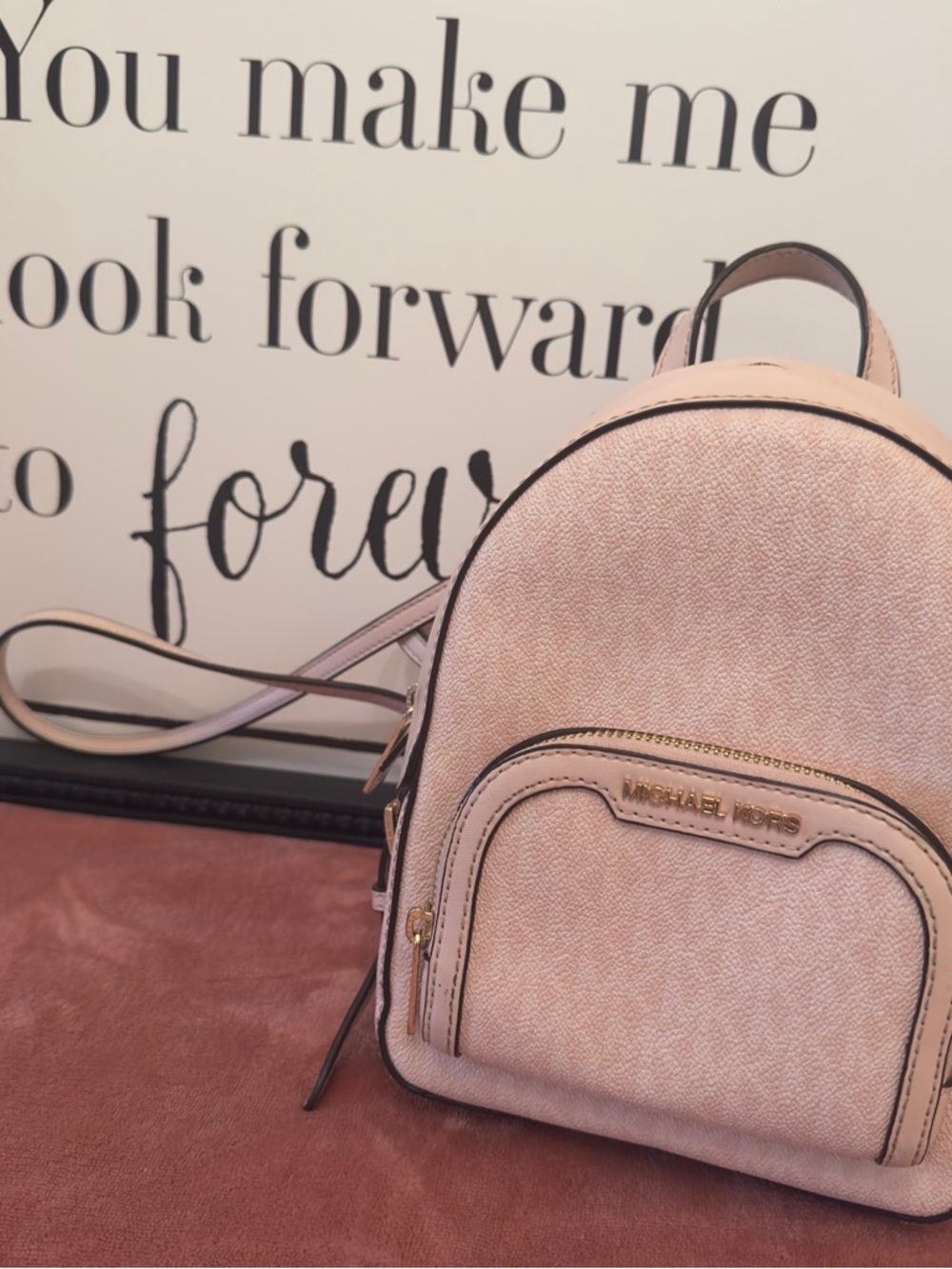 Michael Kors Jaycee mini convertible, backpack powder blush